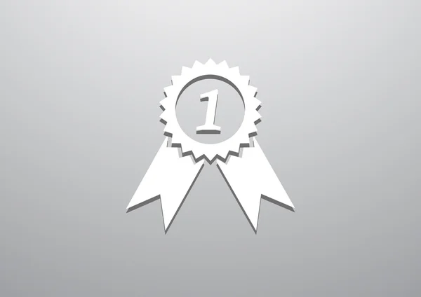Medaille für Web-Ikone auf Platz eins — Stockvektor