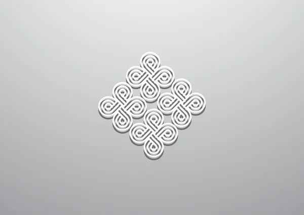 Décor de motif, icône web — Image vectorielle