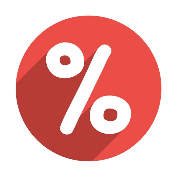 Percentage, web pictogram — Stockvector