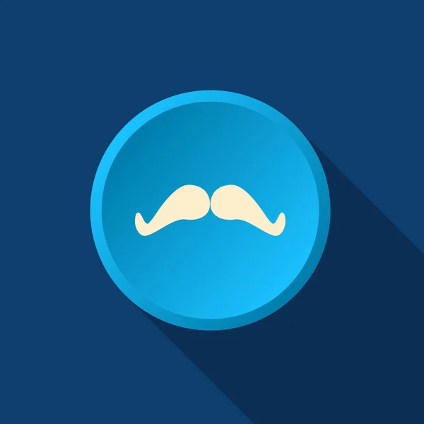 Moustache de caniche icône web simple — Image vectorielle