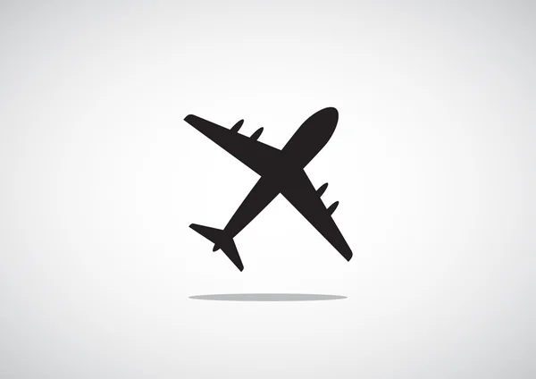 Icône web de l'avion — Image vectorielle