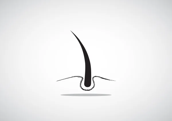 Hår, spindelväv ikonen — Stock vektor