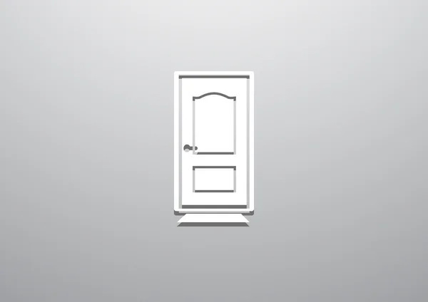 Gesloten deur web pictogram — Stockvector