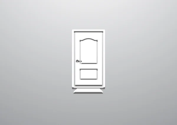 Puerta cerrada icono web — Vector de stock