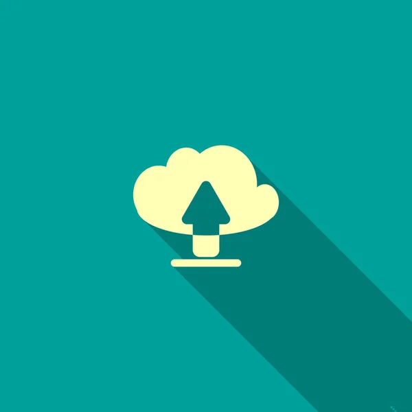 Cloud bestand download symbool — Stockvector