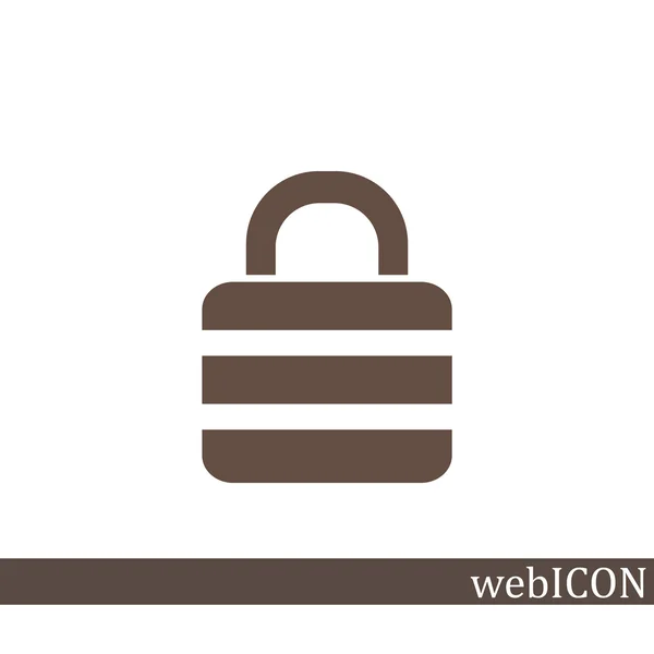 Locking simple web icon — Stock Vector