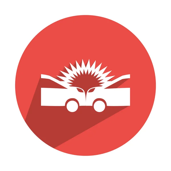 Auto accident web icon — Stock Vector