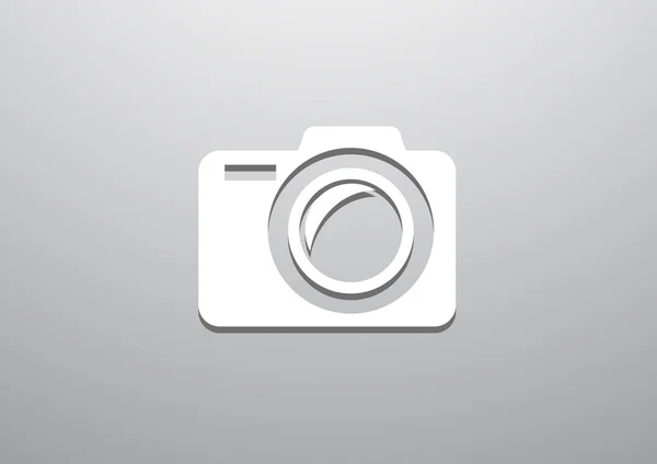 Fotoğraf kamera basit web simgesi — Stok Vektör