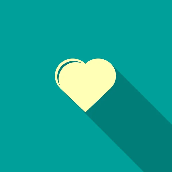Basit kalp web simgesi — Stok Vektör