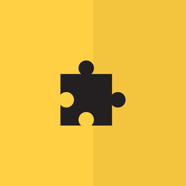 Puzzel van eenvoudige web pictogram van het element — Stockvector