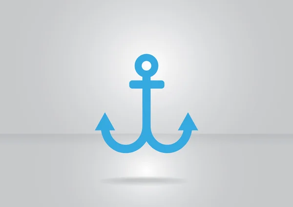 Simple anchor web icon — Stock Vector