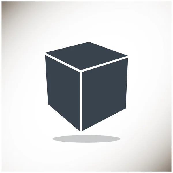 Cube web icon — Stock Vector