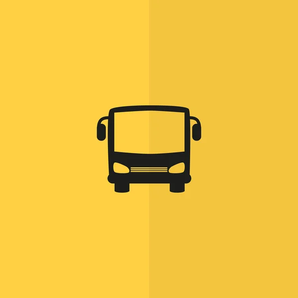Bus icono web frontal — Vector de stock