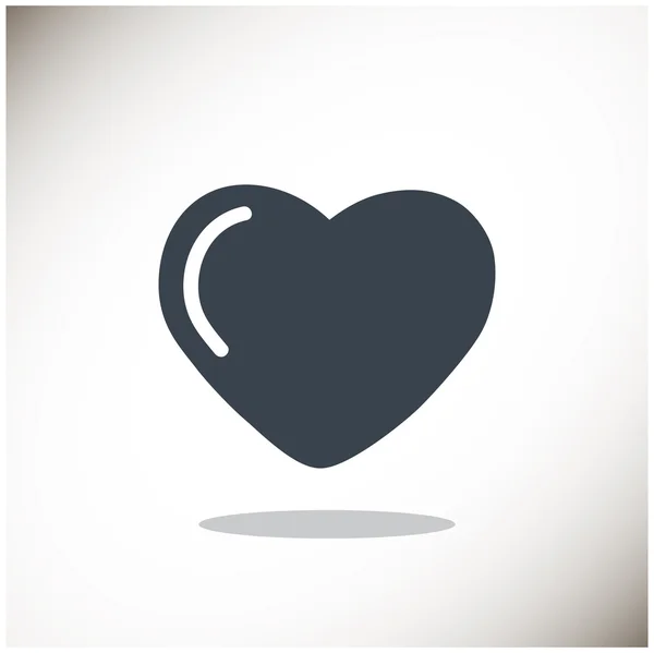 Ícone web coração simples —  Vetores de Stock