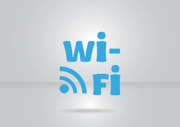 Wi-fi, spindelväv ikonen. — Stock vektor