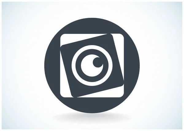 Lens eye web icon — Stock Vector