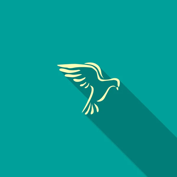 Pigeon simple web icon — Stock Vector
