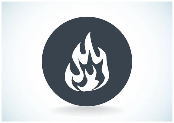 Fire flames web icon — Stock Vector