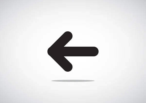 Flecha con dirección izquierda — Vector de stock