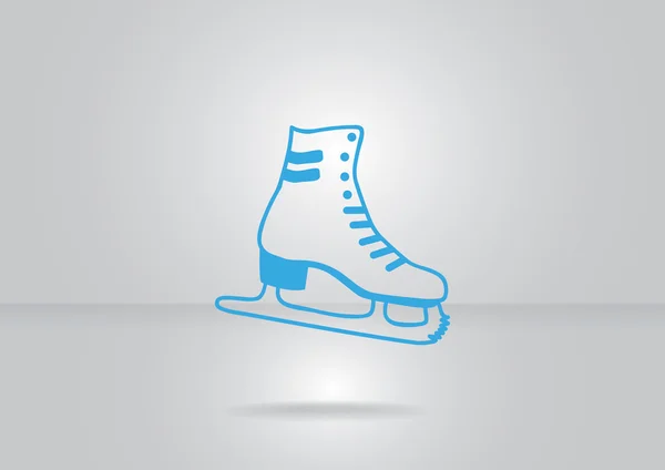 Skate schoen web pictogram — Stockvector