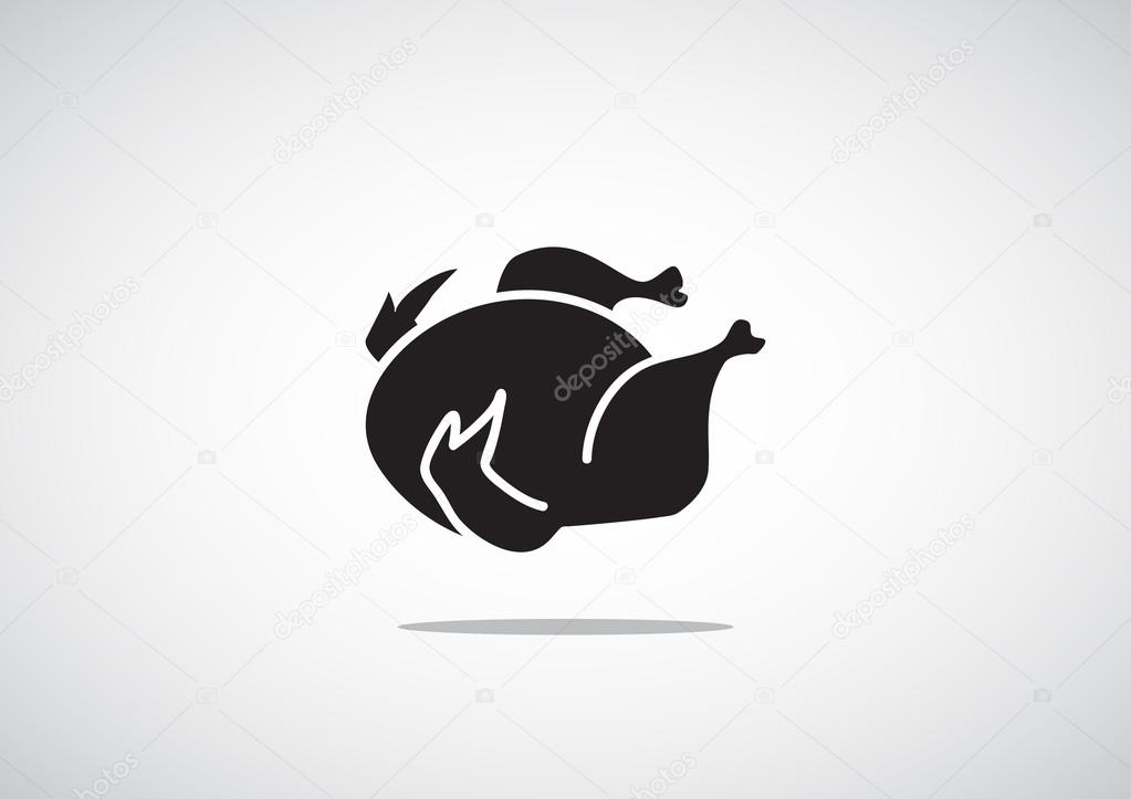 Roasted chicken web icon