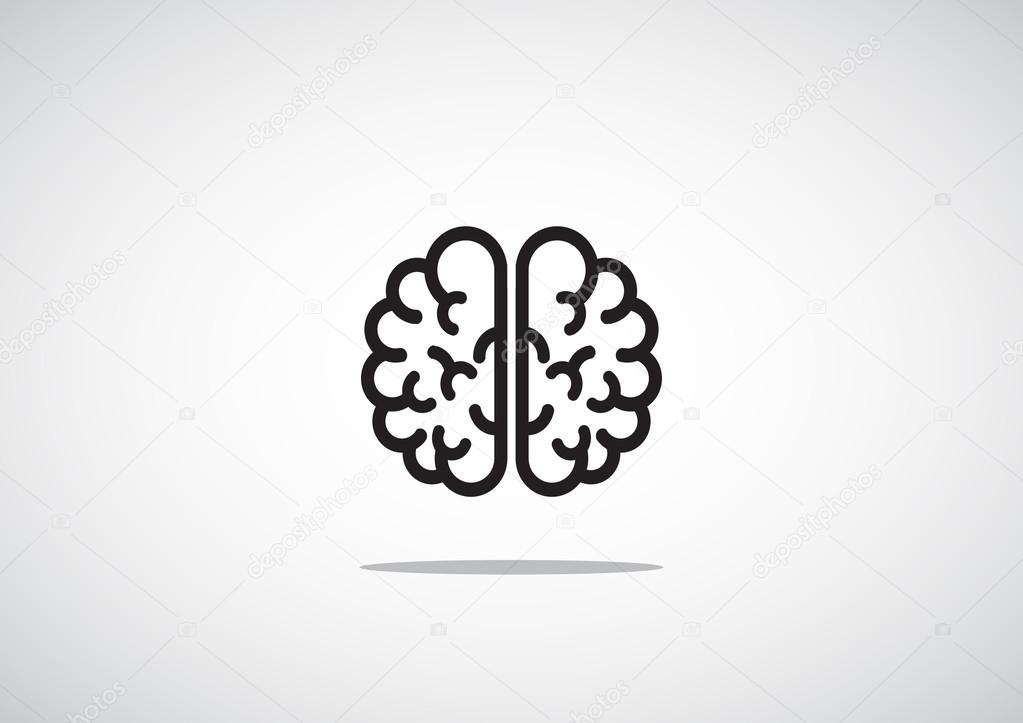 Human brain web icon