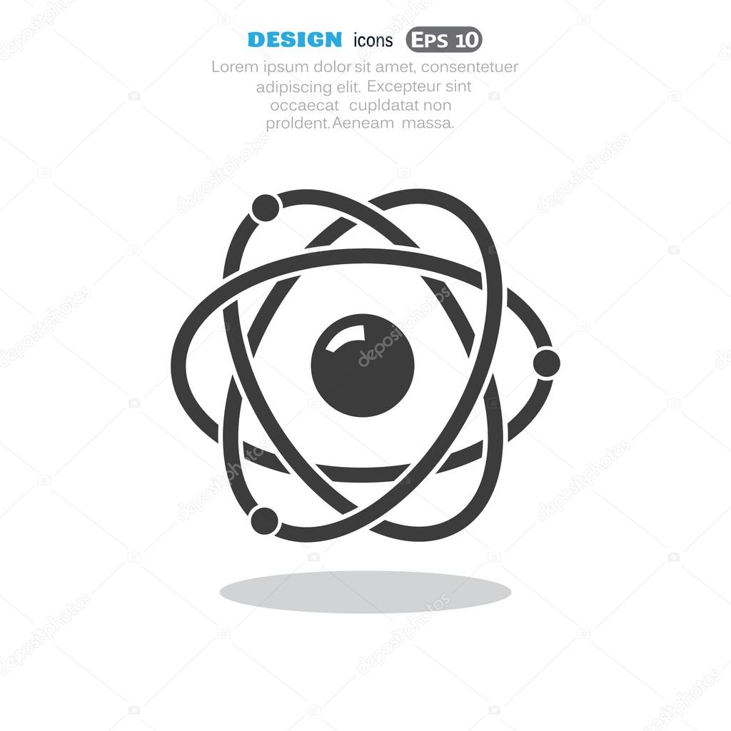 Atoms sign, nuclear concept