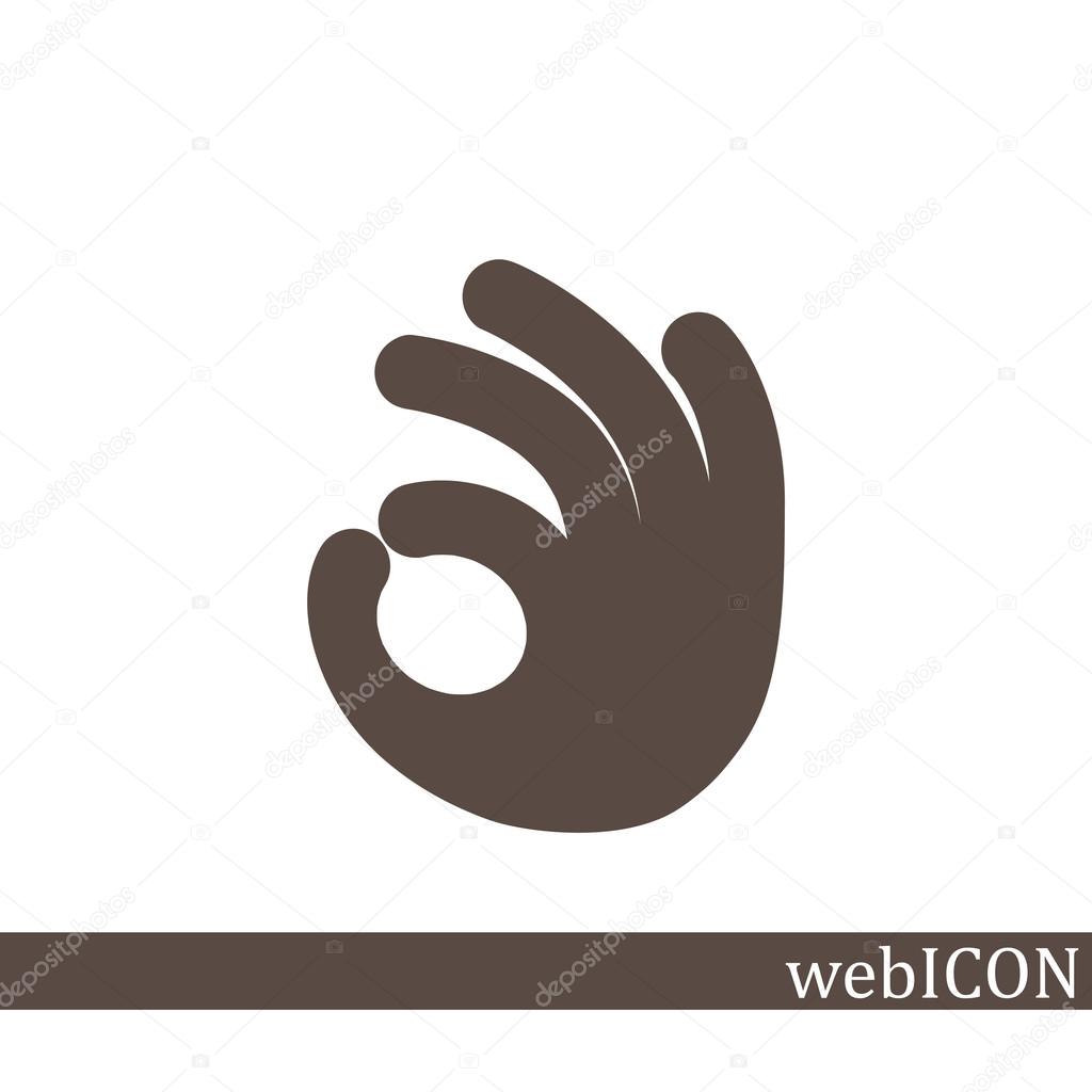 Ok gesture web icon