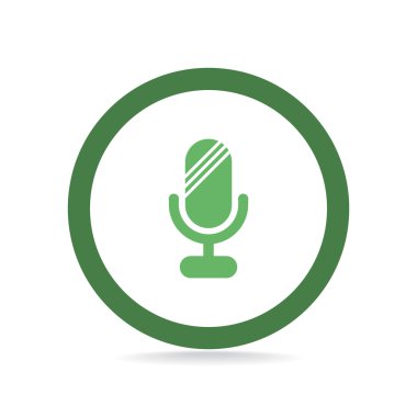 Basit mikrofon web simgesi