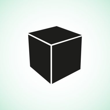 Basit küp web simgesi