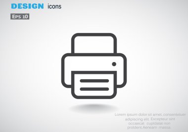 Yazıcı kağıt web simgesi ile