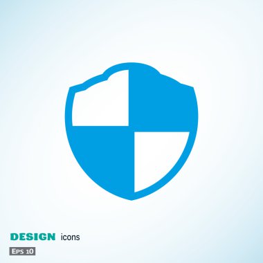 Siyah ve beyaz basit kalkan kutsal kişilerin resmi