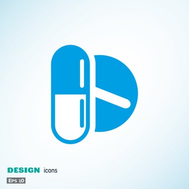 Tıbbi hapları web simgesi