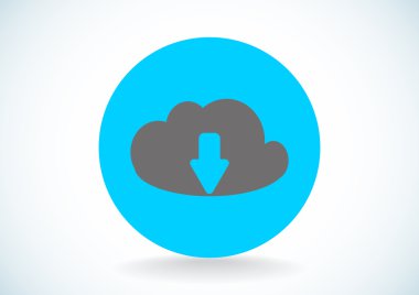 Bulut dosya download simgesi