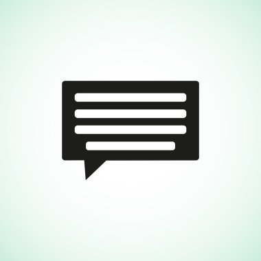 Diyalog kabarcık web simgesi