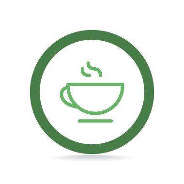 Fincan sıcak bir içecek web simgesi