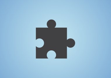 Bulmaca öğesi basit web simgesi