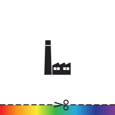 Fabrika binaları web simgesi