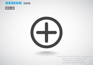 Artı simgesi web simgesi basit