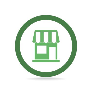 Basit anahat mağaza işareti