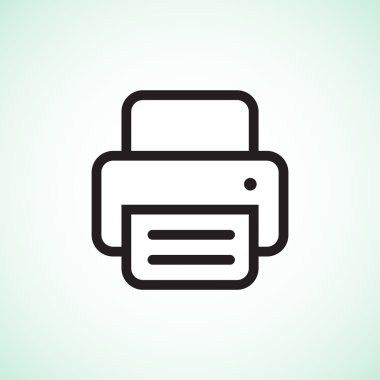 Yazıcı kağıt web simgesi ile