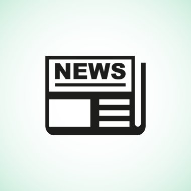 Basit gazete web simgesi