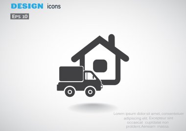 Kamyon evi web simgesinin yanında