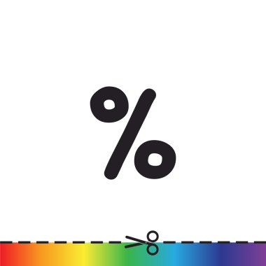 Basit yüzde simgesi simgesi