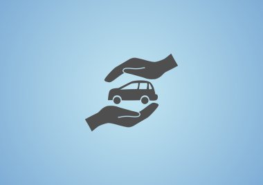 Araba koruma kavramı simgesi