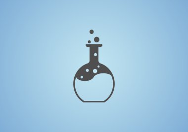 Kimyasal şişesi basit web simgesi