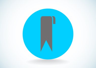 Dikey bayrak basit web simgesi