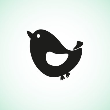 Şarkı kuş basit web simgesi