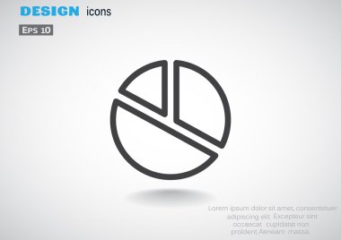 Yüzde kavramı yuvarlak web simgesi