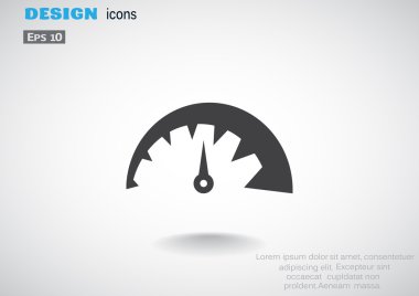 Basit hız göstergesi web simgesi